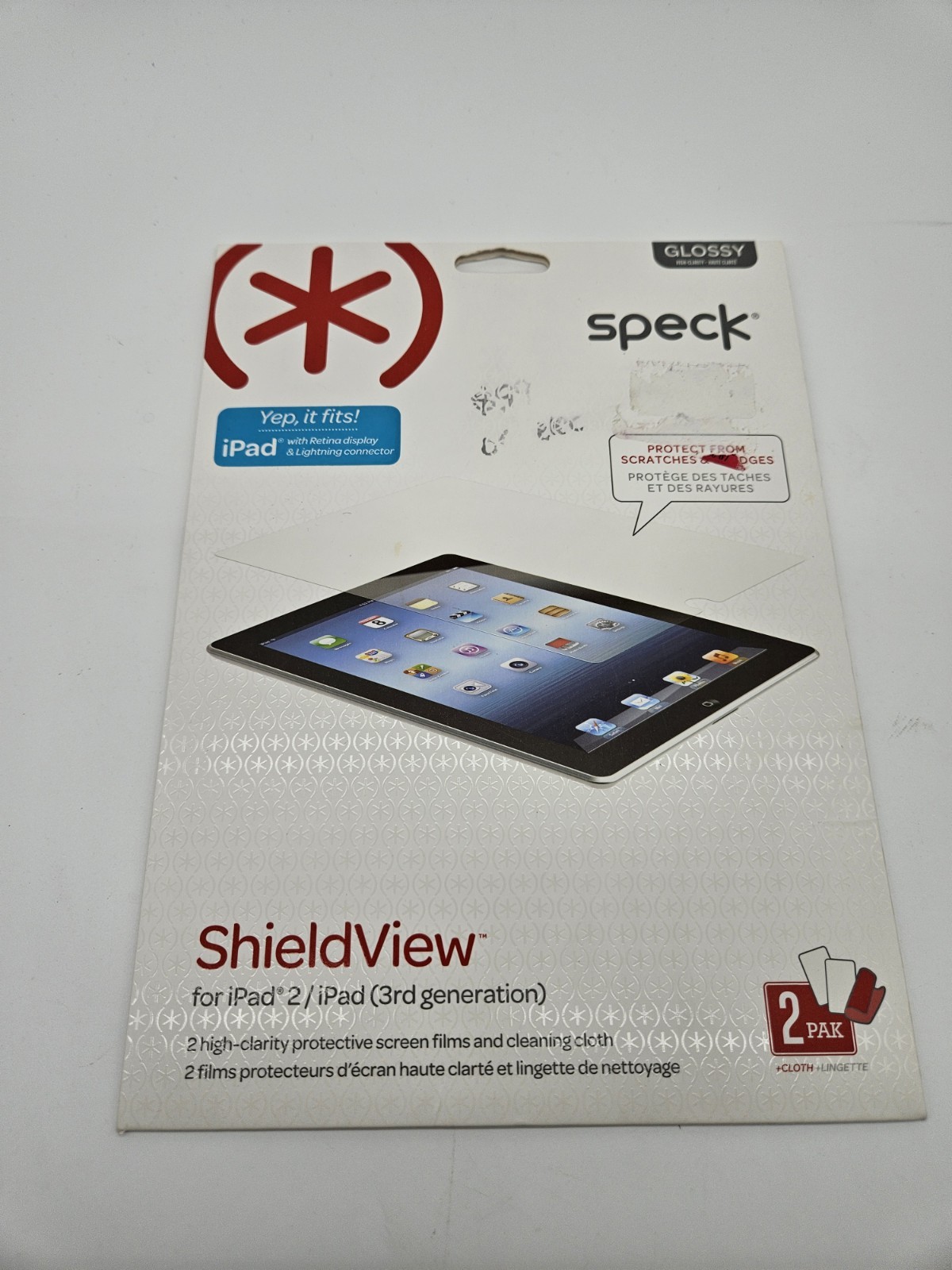 SPECK ShieldView GLOSSY Screen Protector Film Apple iPad 2 3  SPK-A1208
