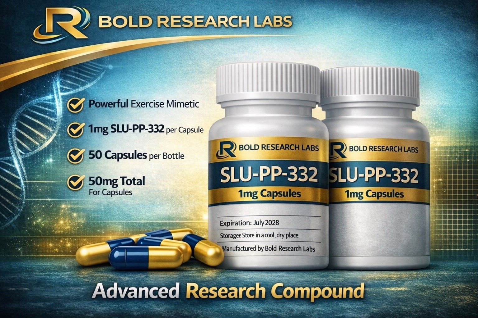 2 Pack SLU-PP-332 1mg Capsules Exercise Mimetic ERR Agonist Research Compound