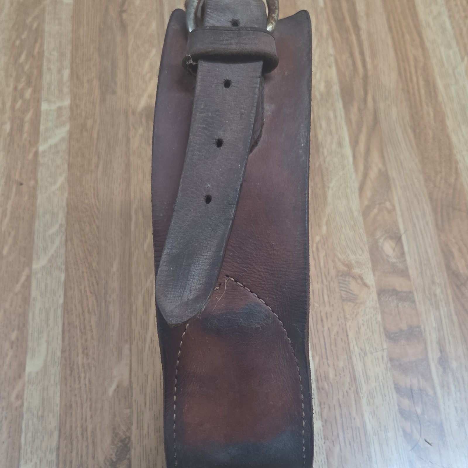 Heavy duty leather cribbin collar.