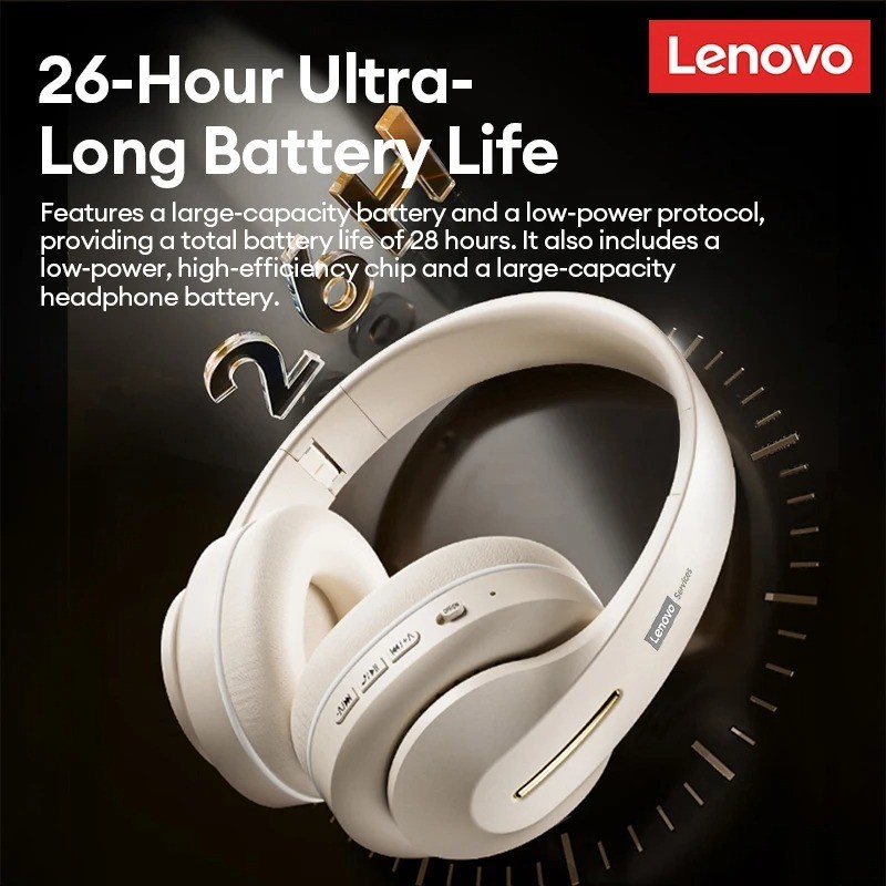Lenovo LES-107  Gaming Headset Bluetooth 6.0 Headphones AUX Wired/Wireless