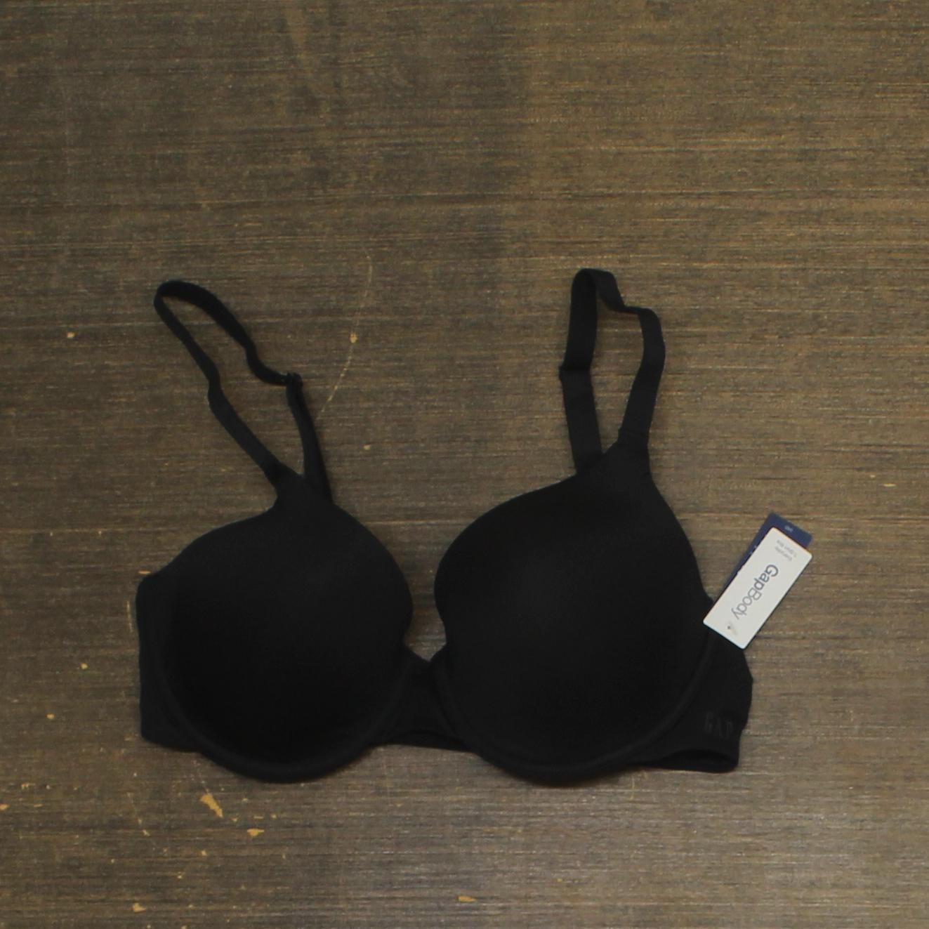 Gap Body Women's Everyday Essentials T-Shirt Bra True Black 34D