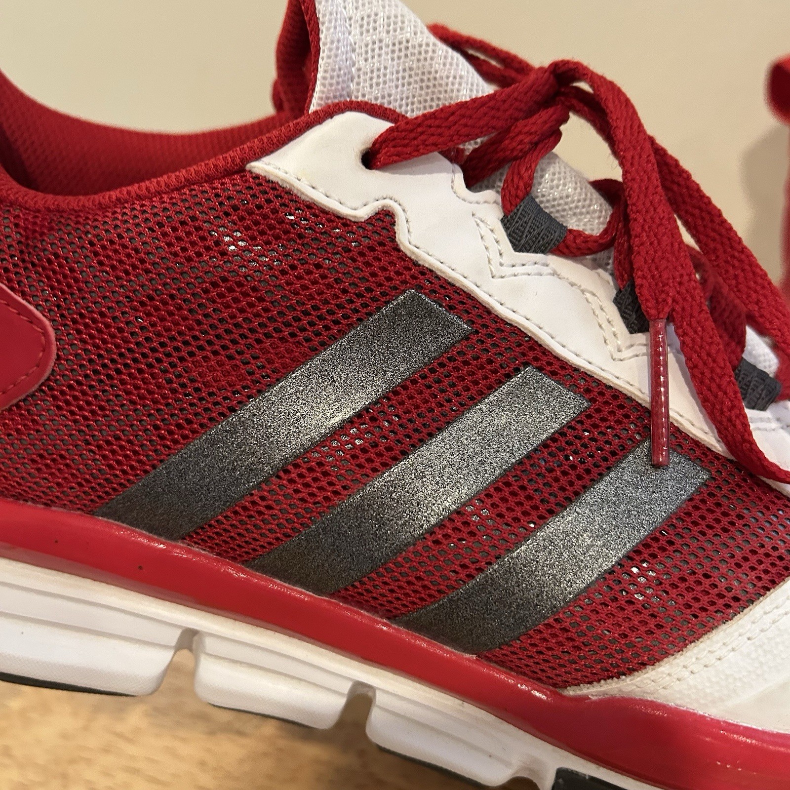 adidas Speed Trainer Running Jogging Shoes Men's Red/White/Silver 12.5 B54342