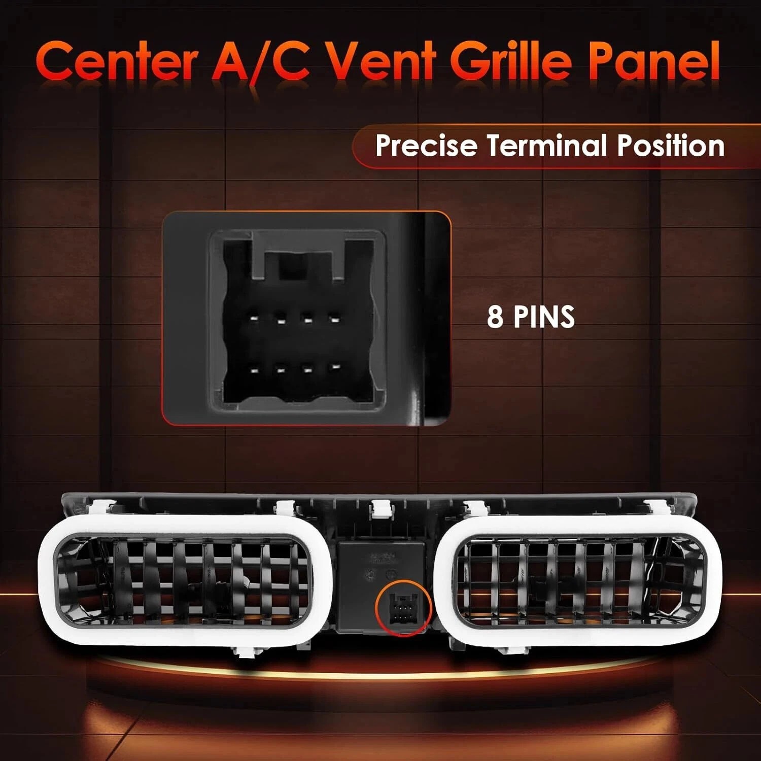 Console Dash Center Air Vents Trim Insert For 2007-2011 Toyota Aurion Camry XV40