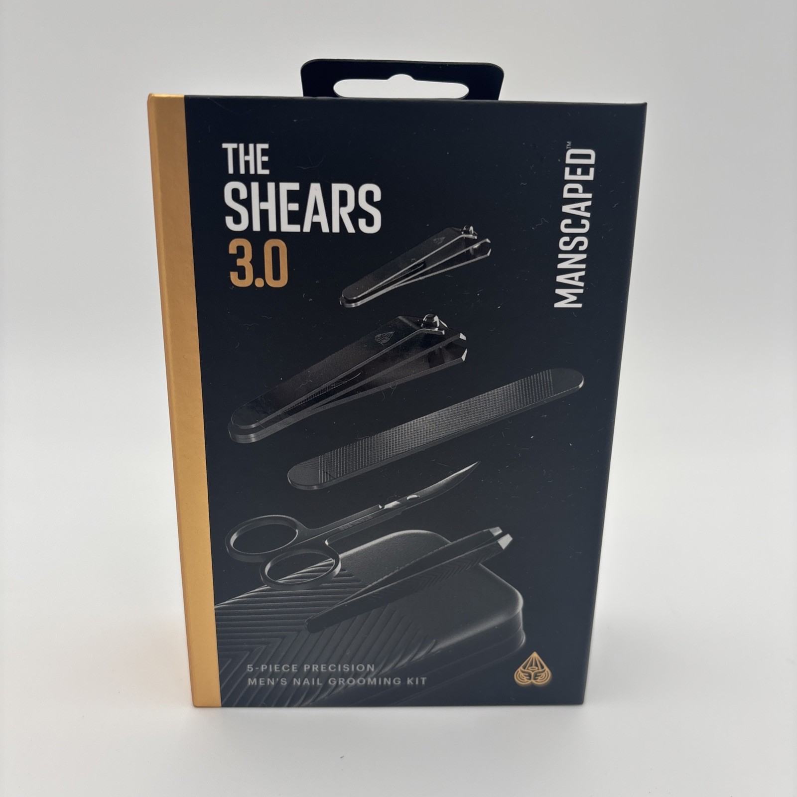 MANSCAPED® Shears 3.0, 5-Piece Precision Men’s Nail Grooming Travel Kit