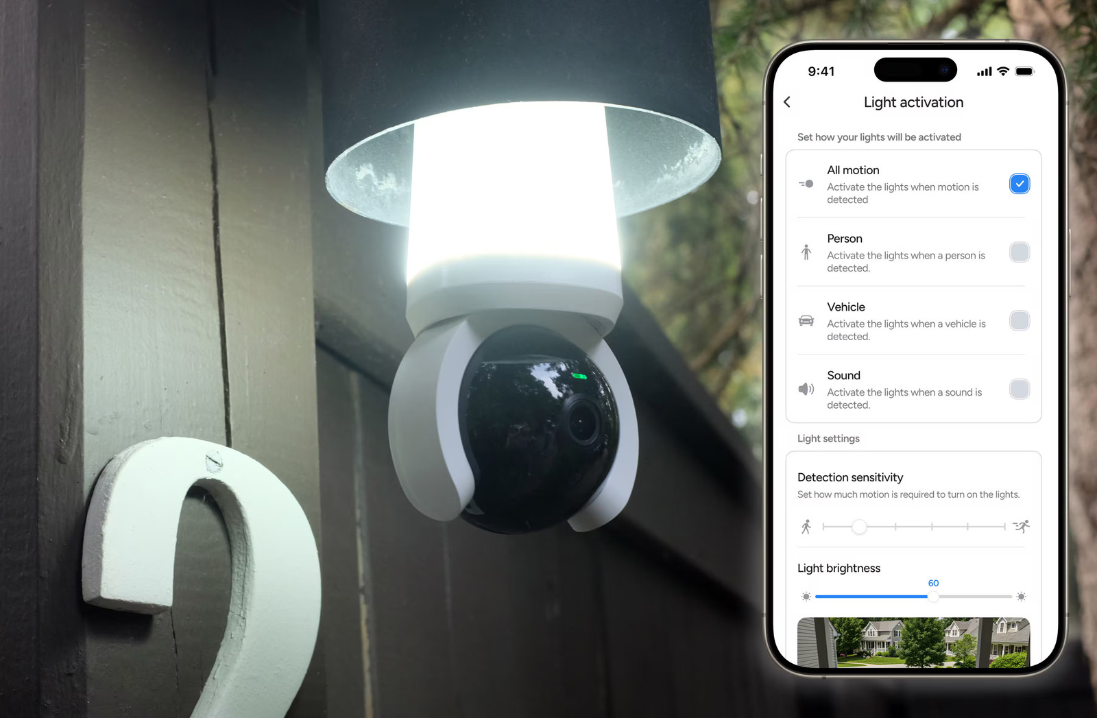 Lorex - Connect 2K Wi-Fi Smart Lightbulb Pan-Tilt Security Camera - White