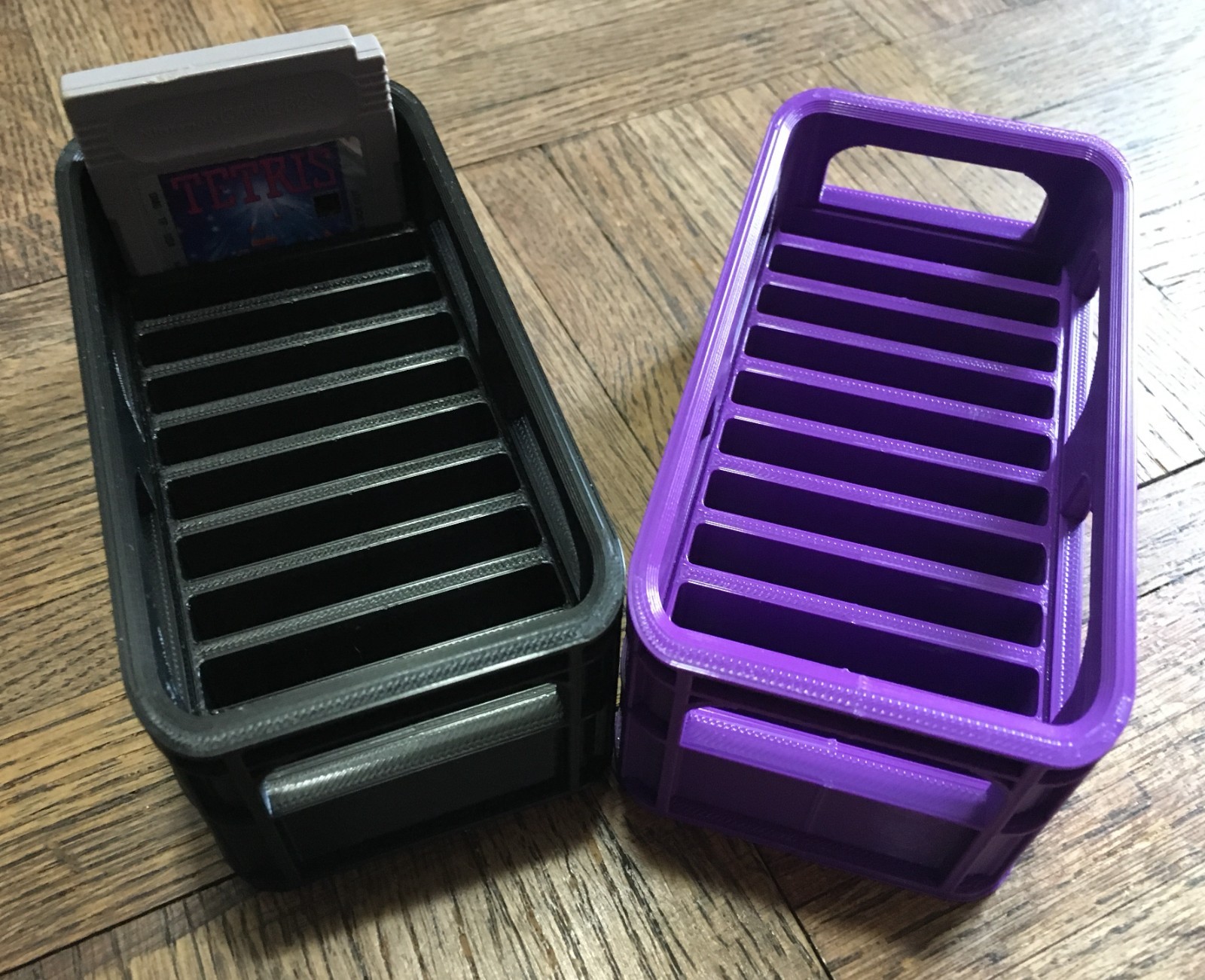 Nintendo Gameboy 10 Slot Loose Game Milk Crate Holder Desk Case Storage