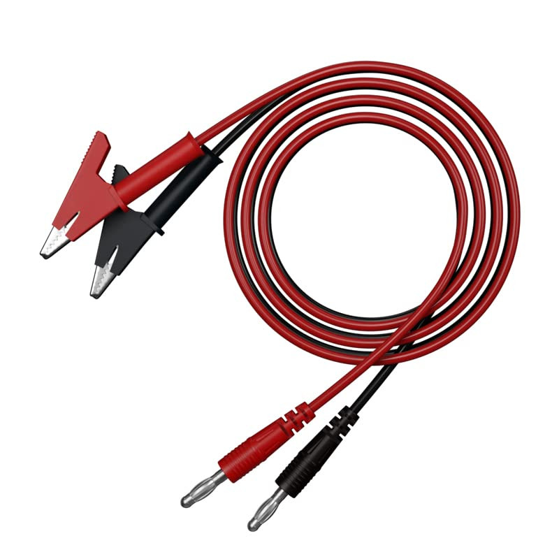 2Pcs Banana Plug to Alligator Clip Test Lead Cable Line Wire, 4Mm Banana Plug