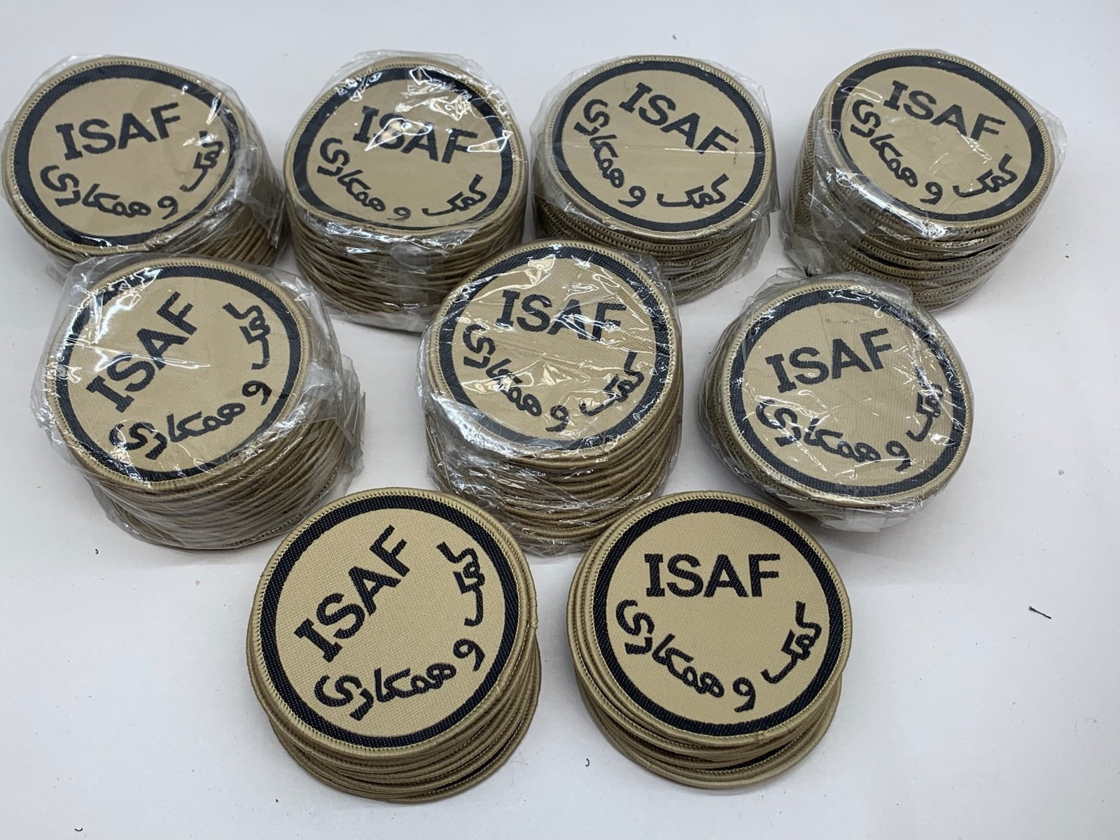 ISAF International Security Assistance Force British Army Desert Badge - NEW