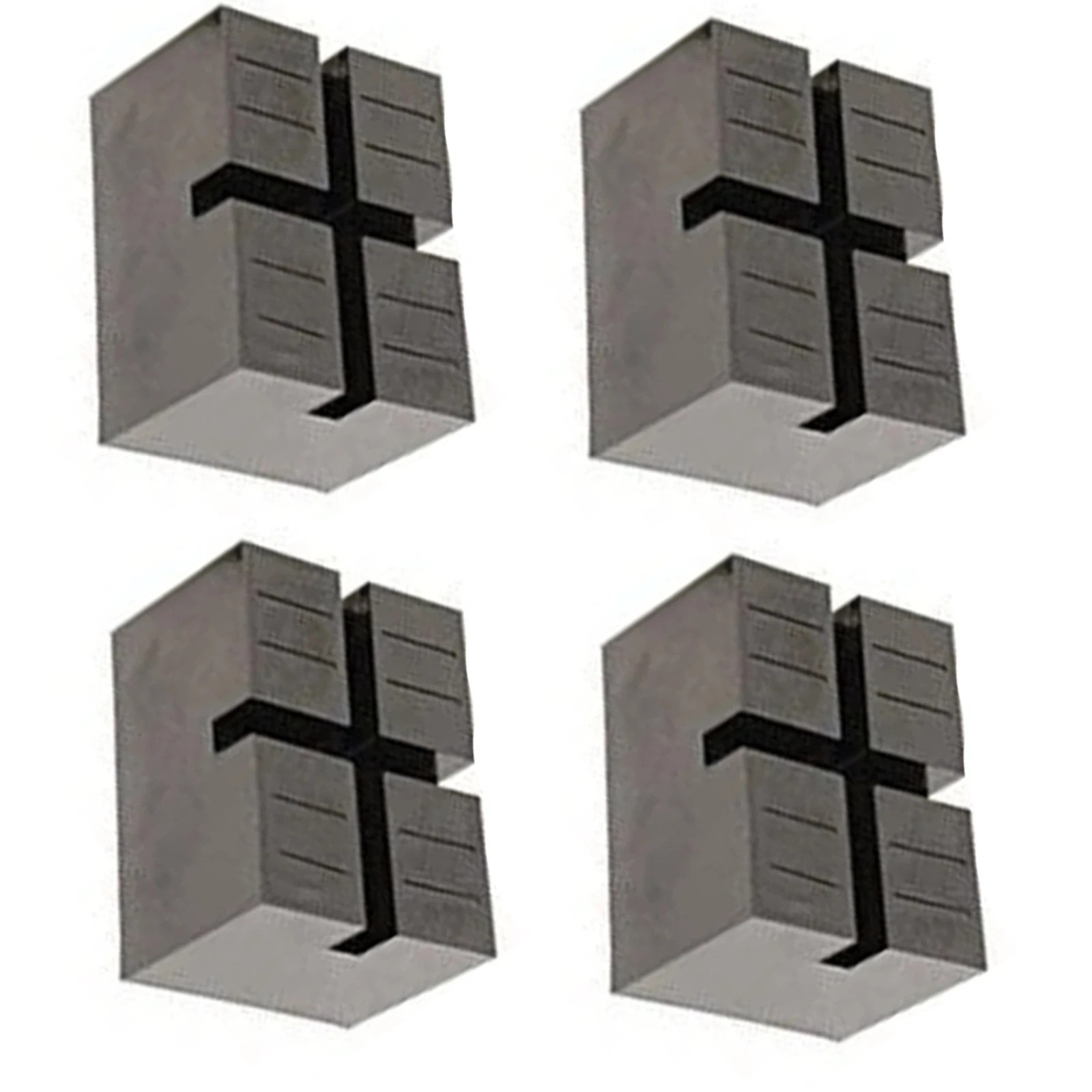 4Pcs Pinch-Weld Blocks Jack Bracket Pad Slotted Frame Guide Rail Clamp Universal