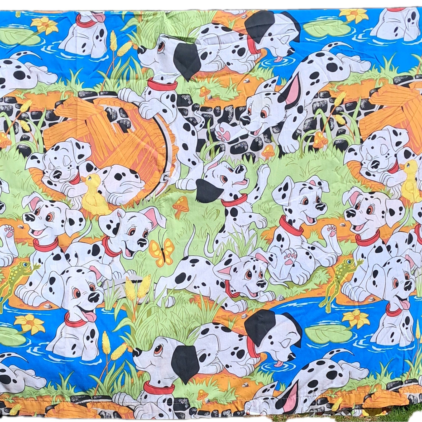 Vintage Disney 101 Dalmatians Sheet Set Full Size Cotton Polyester Complete Set