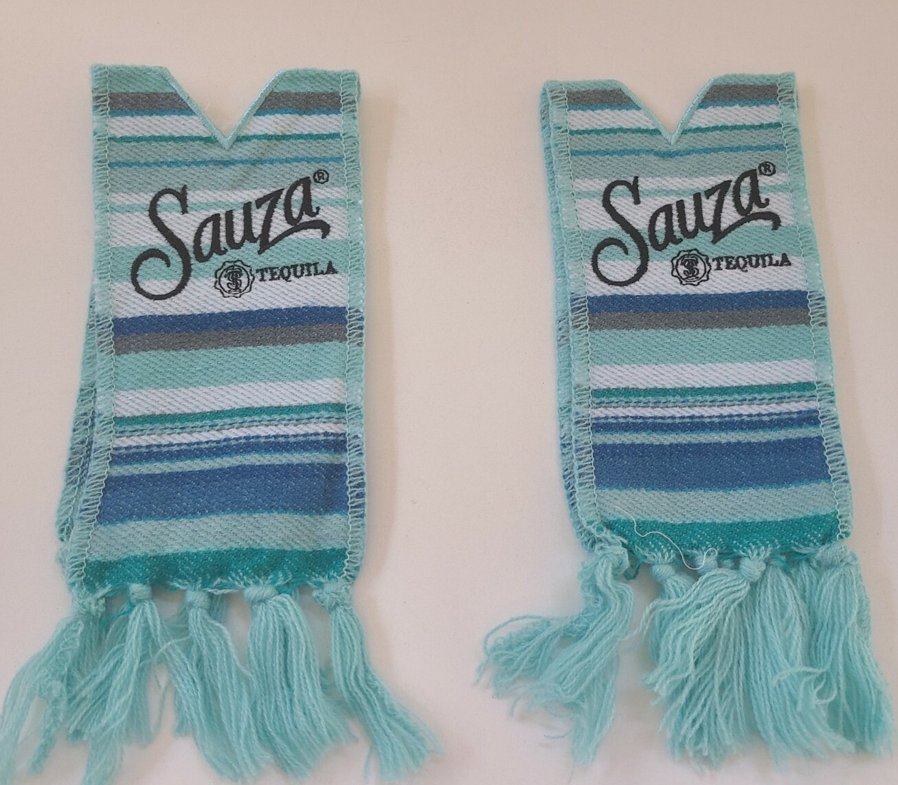 Sauza Tequila Mini Mexican Serape Poncho Beer Bottle Cover (x2)