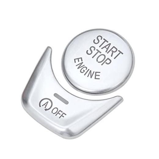Duoles Silver Start Stop Engine Switch Button Cover for BMW 5 6 7 X 3 X4