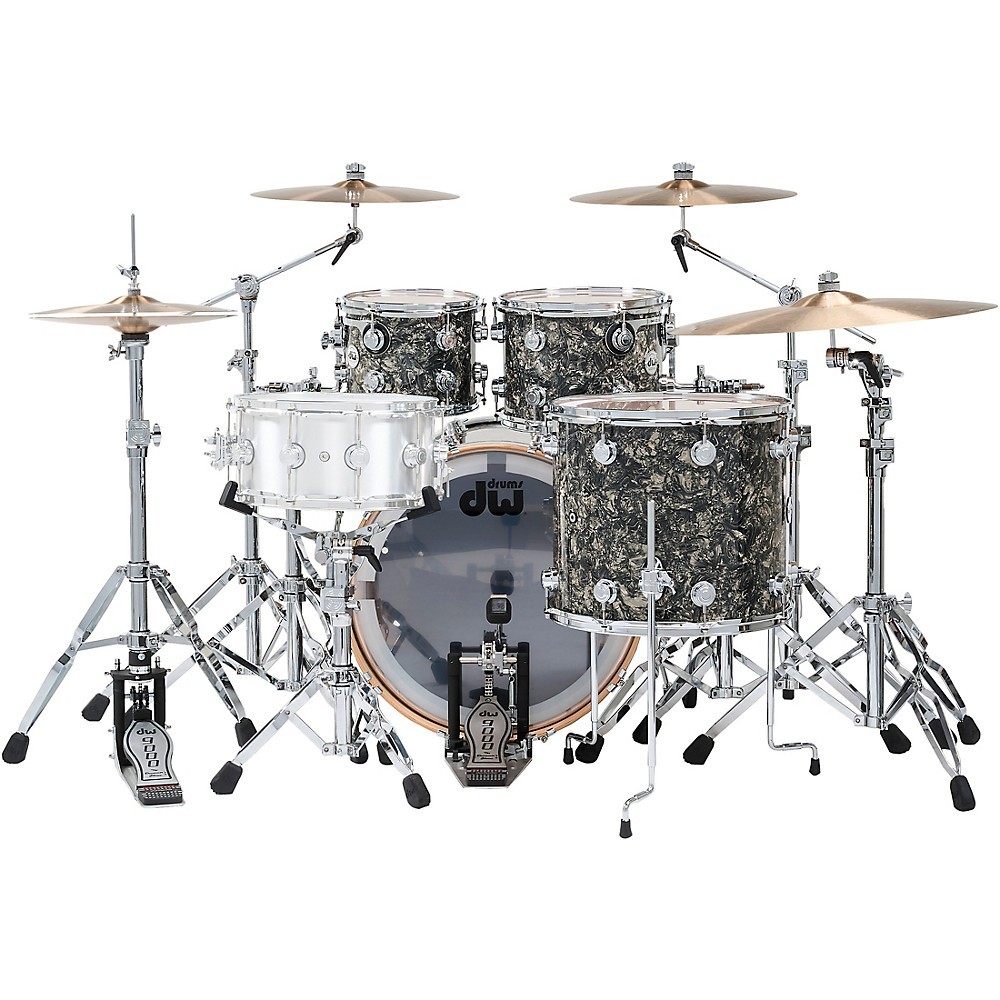 DW Collectors 4-Piece SSC Maple Shell Pack With Chrome Hardware Silver Abalone