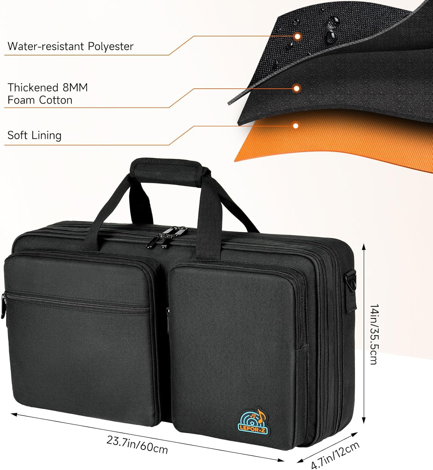 DJ Controller Case Compatible with Pioneer DDJ SR/SR2/RR/DDJ-REV1/Denon MC4000/