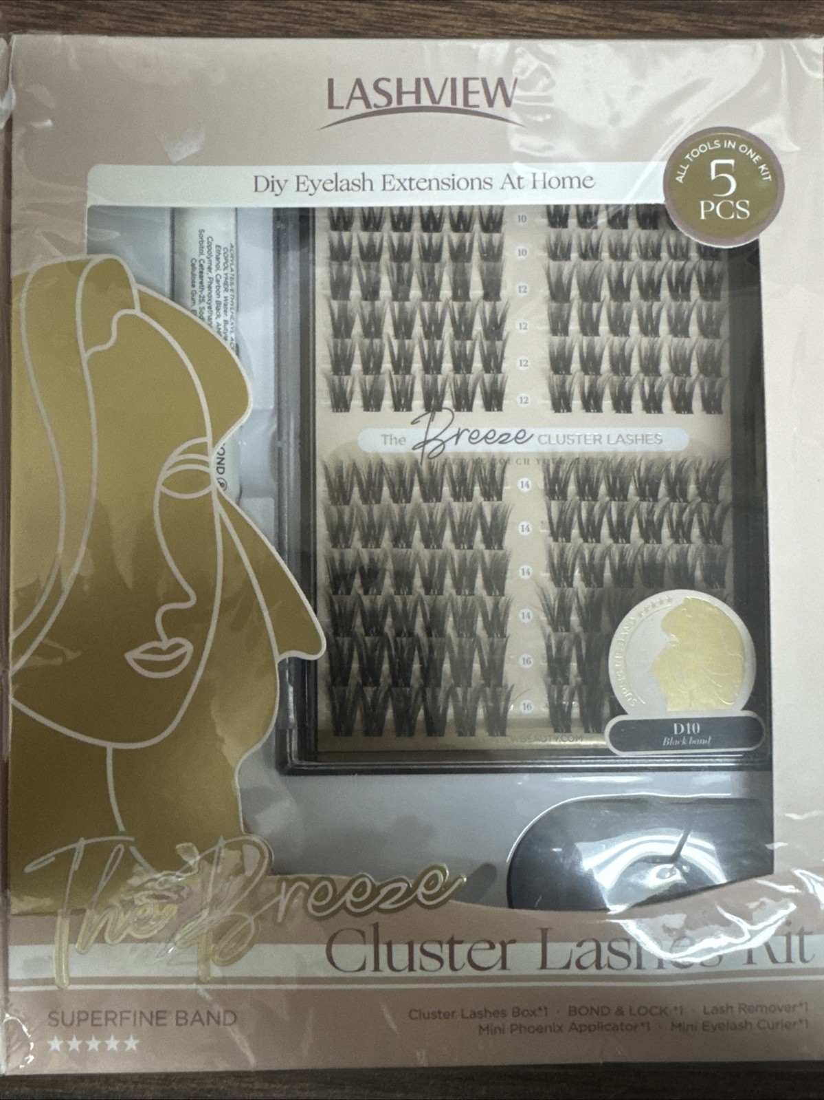 Pack Of 2 Lashview Cluster Lashes Kit 144pcs The Breeze