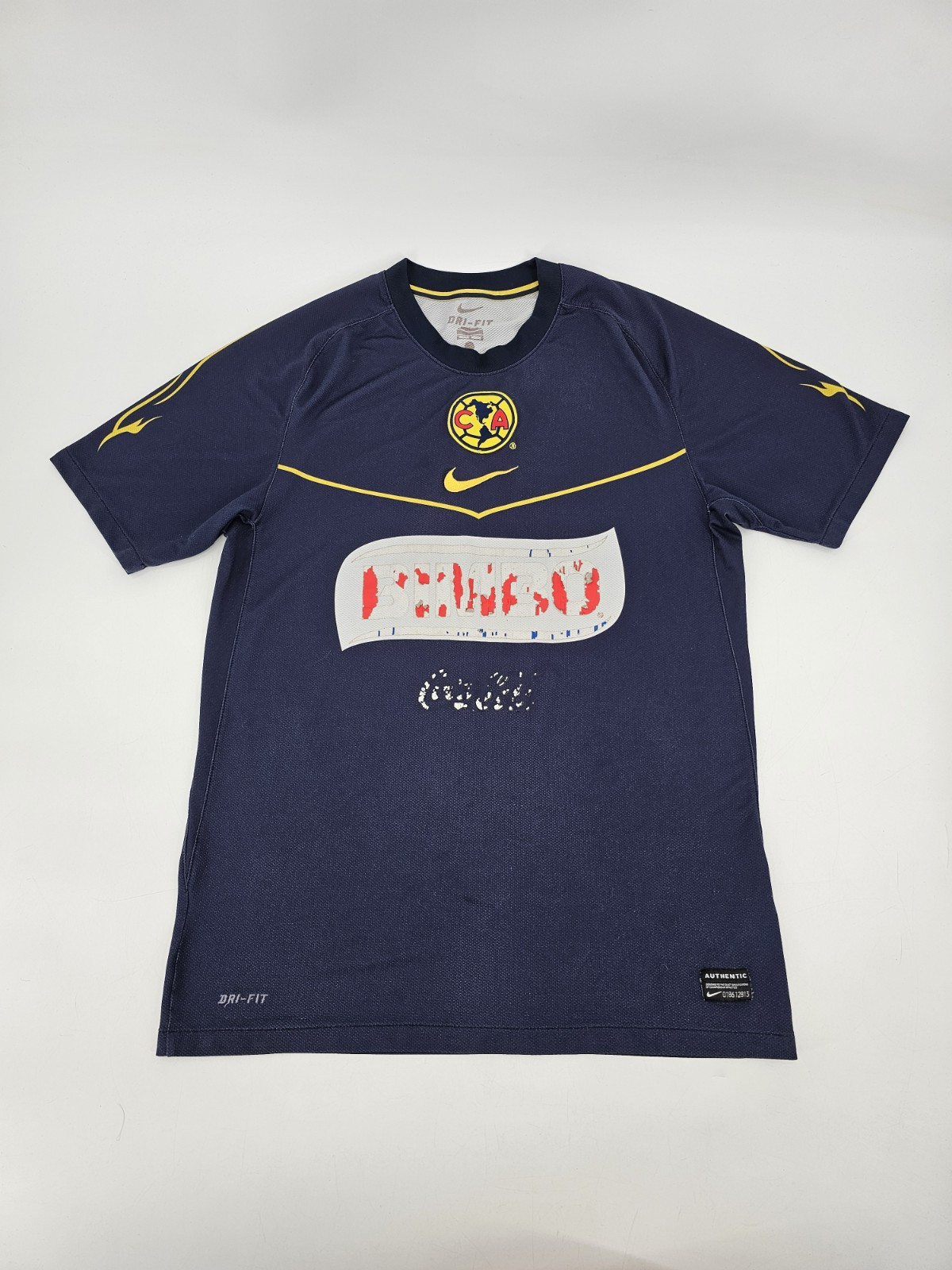 Mexico Soccer Club America Nike Jersey 2011 Blue (Away) Dri-Fit Medium
