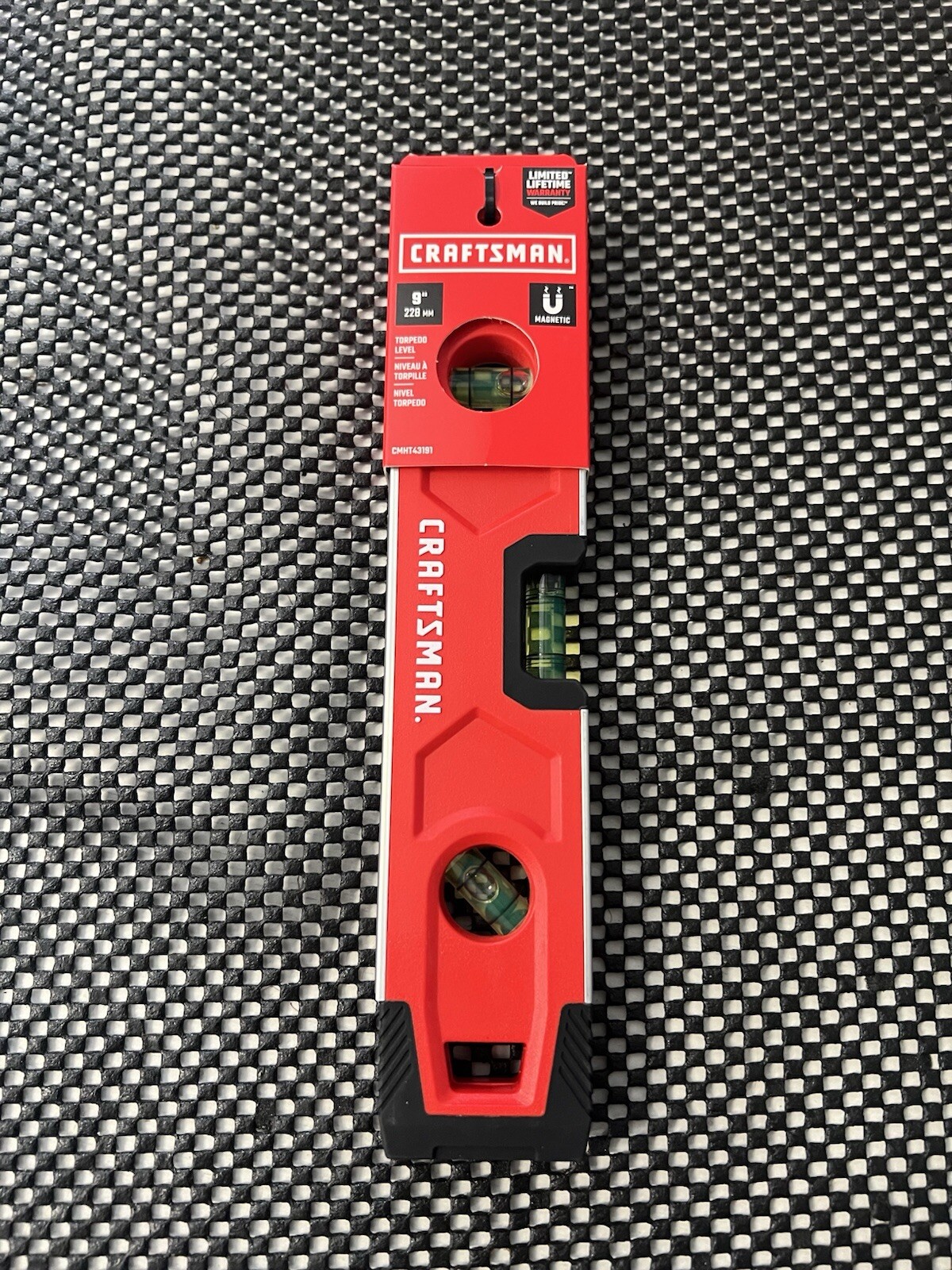 CRAFTSMAN Aluminum 9-in 3 Vial MagneticTorpedo Level