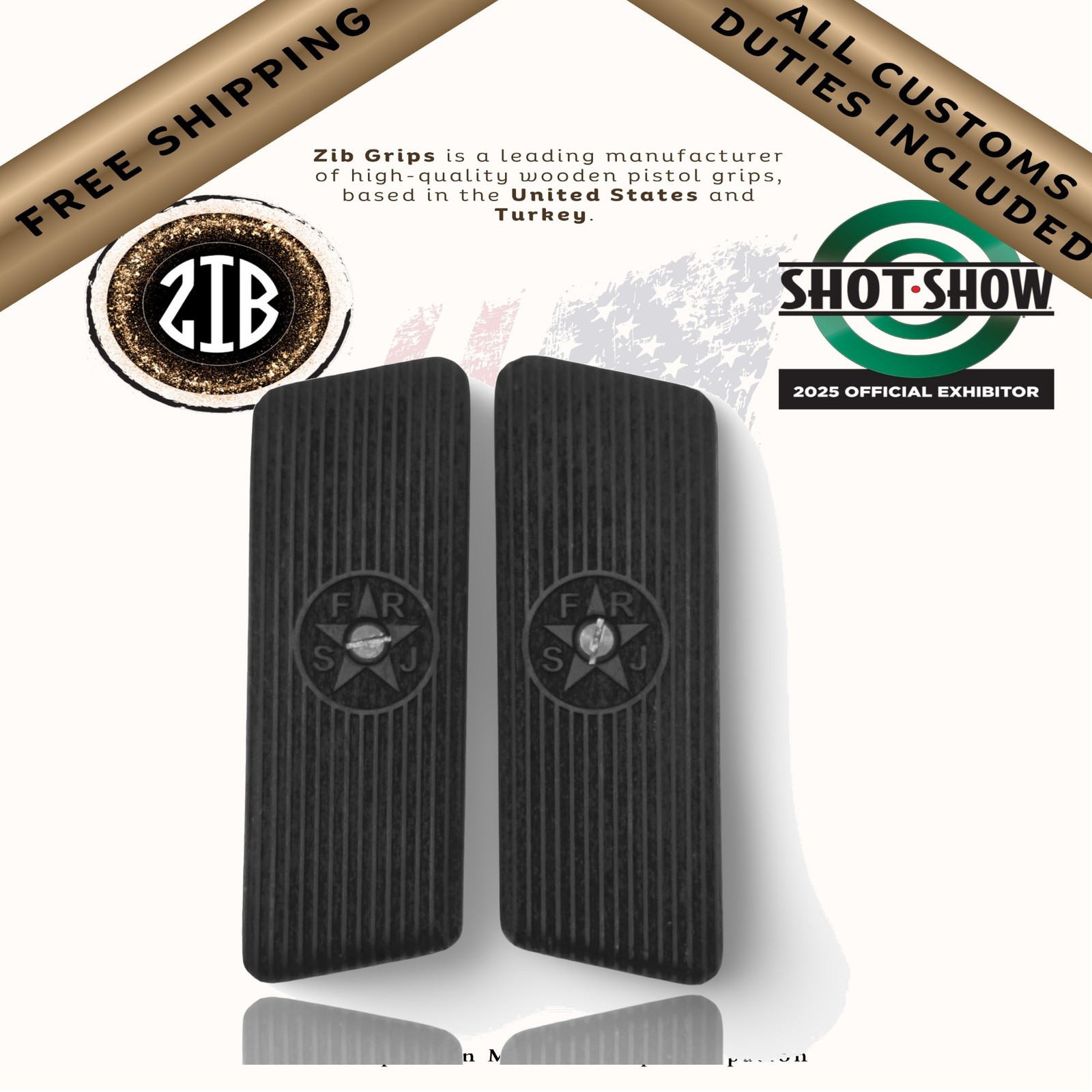 Zib Grips Wooden Series Pistol Grips for Tokarev M57