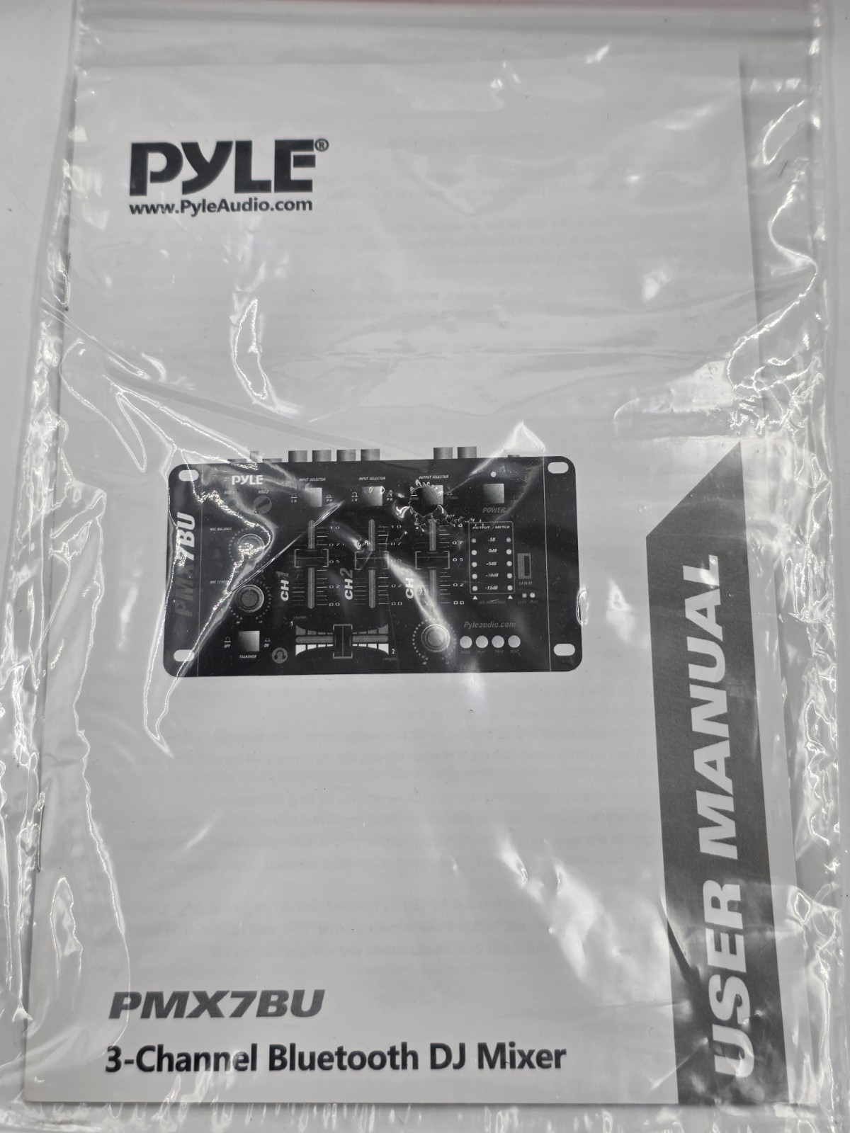 Pyle Bluetooth 3-Channel DJ MP3 Mixer, PMX7BU, USB Flash Reader New in Box!