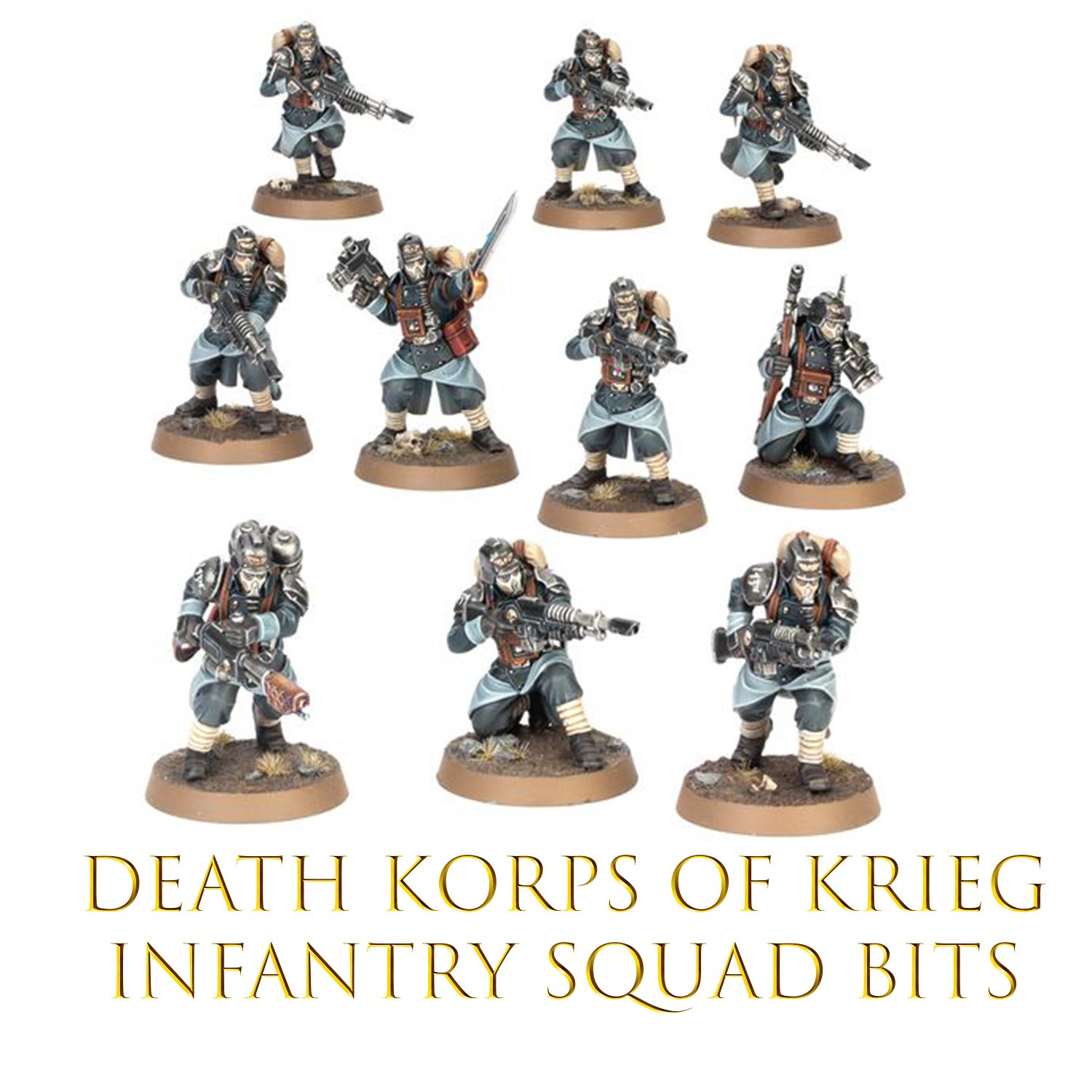 Warhammer 40k Death Korps of Krieg Infantry Squad Bits, Bit, Astra Militarum