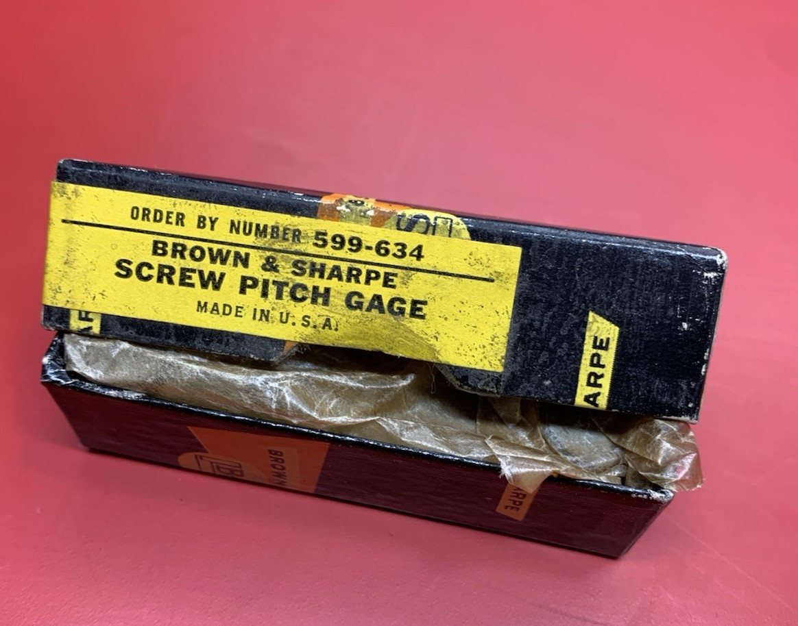 Machinist Tool: Brown & Sharpe Screw Pitch Gage 634 (NOS)