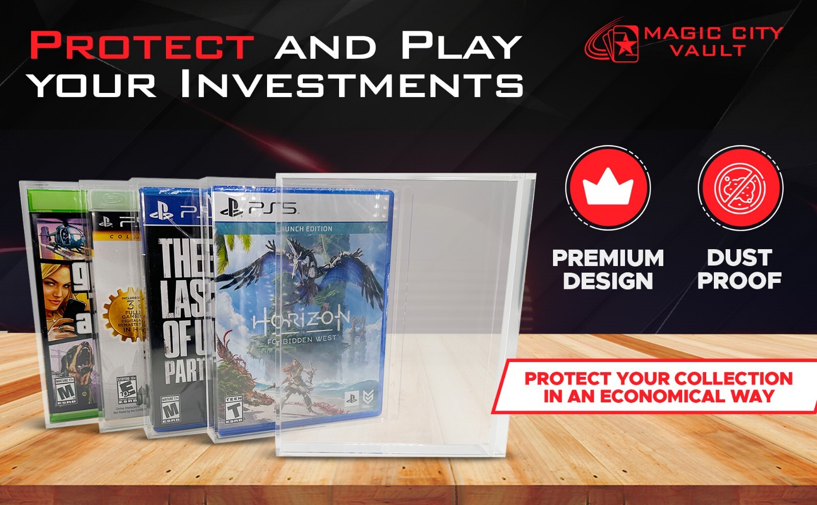 Acrylic UV Protected Video Game Display Case- N64, NES, Xbox, Playstation & More