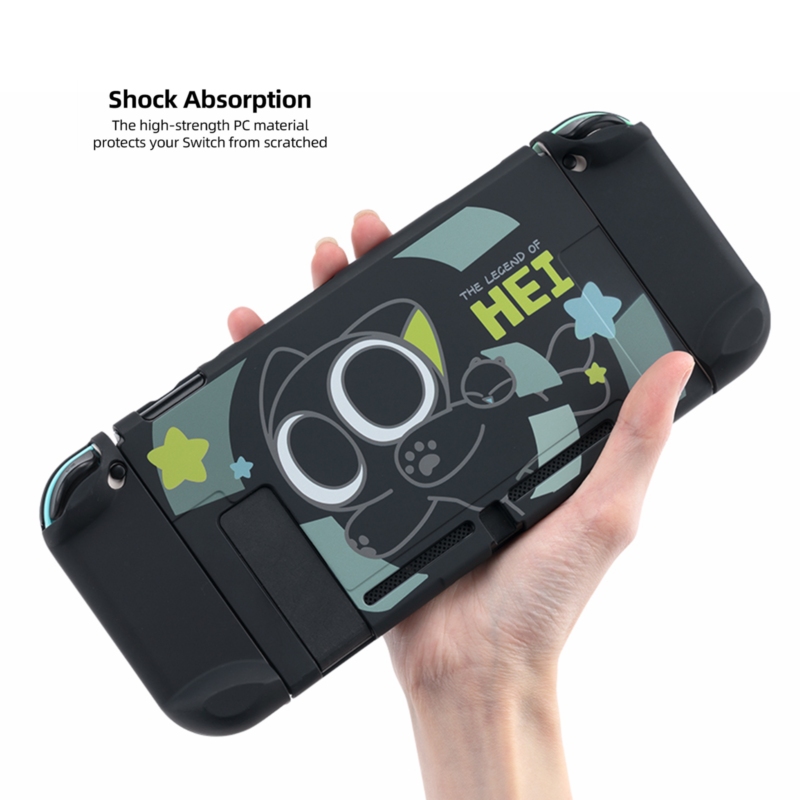 GeekShare Nintendo Switch / OLED Slim Protective Case Joy Con Cover LUOXIAOHEI