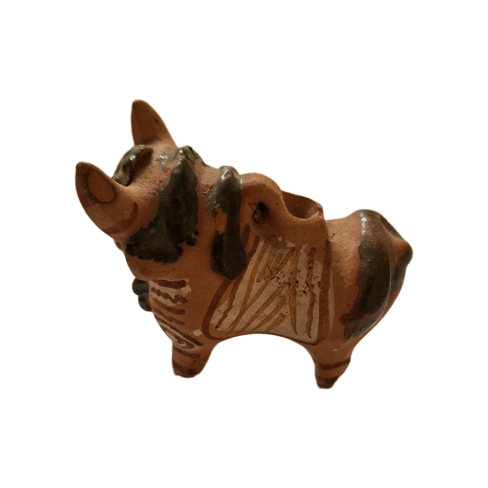 Peruvian Handmade Terra Cota Folk Art Sculpture Rare from The 1970's