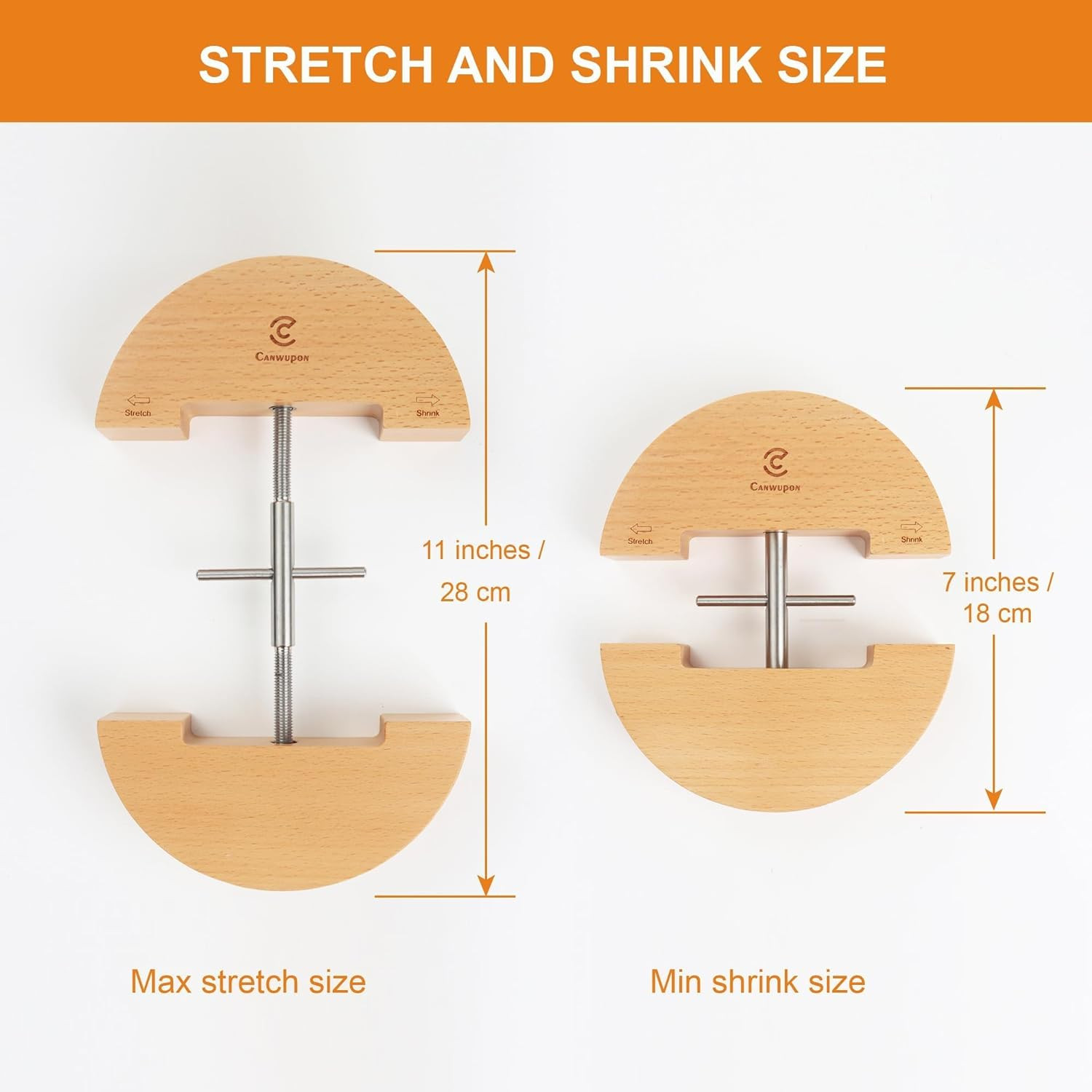 Hat Stretcher for Fitted Hats & Men Cowboy Hat Jack Stretcher Solid Wood Heavy D