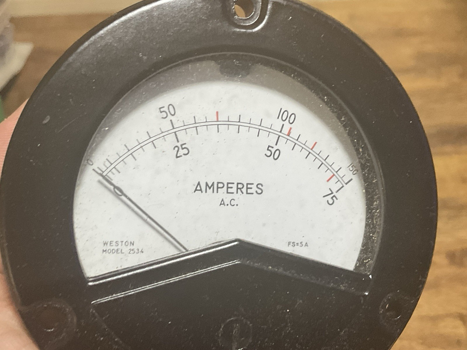 NOS Weston Amp Meter Model 2534