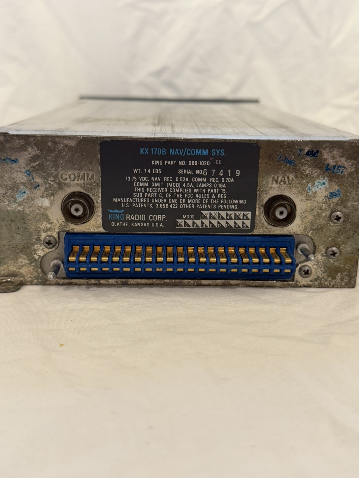 Bendix King KX 170B P/N 069-1020-00