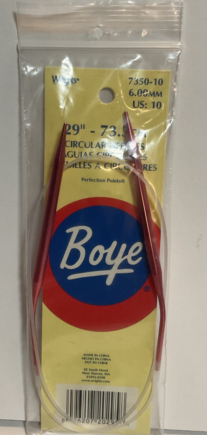 Boye 29” Circular Needle (pink) New In Package US 10