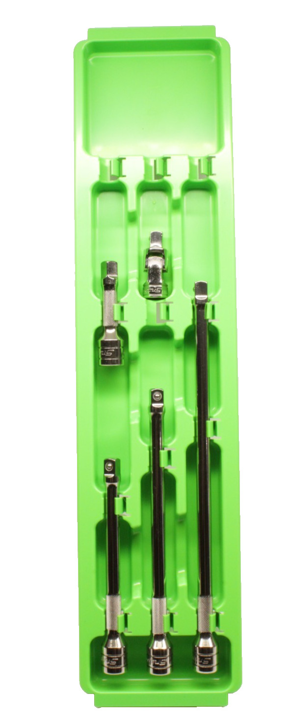 SNAP-ON 3/8" 5pc EXTENTION SET IN SNAP-ON GREEN ORGANIZER