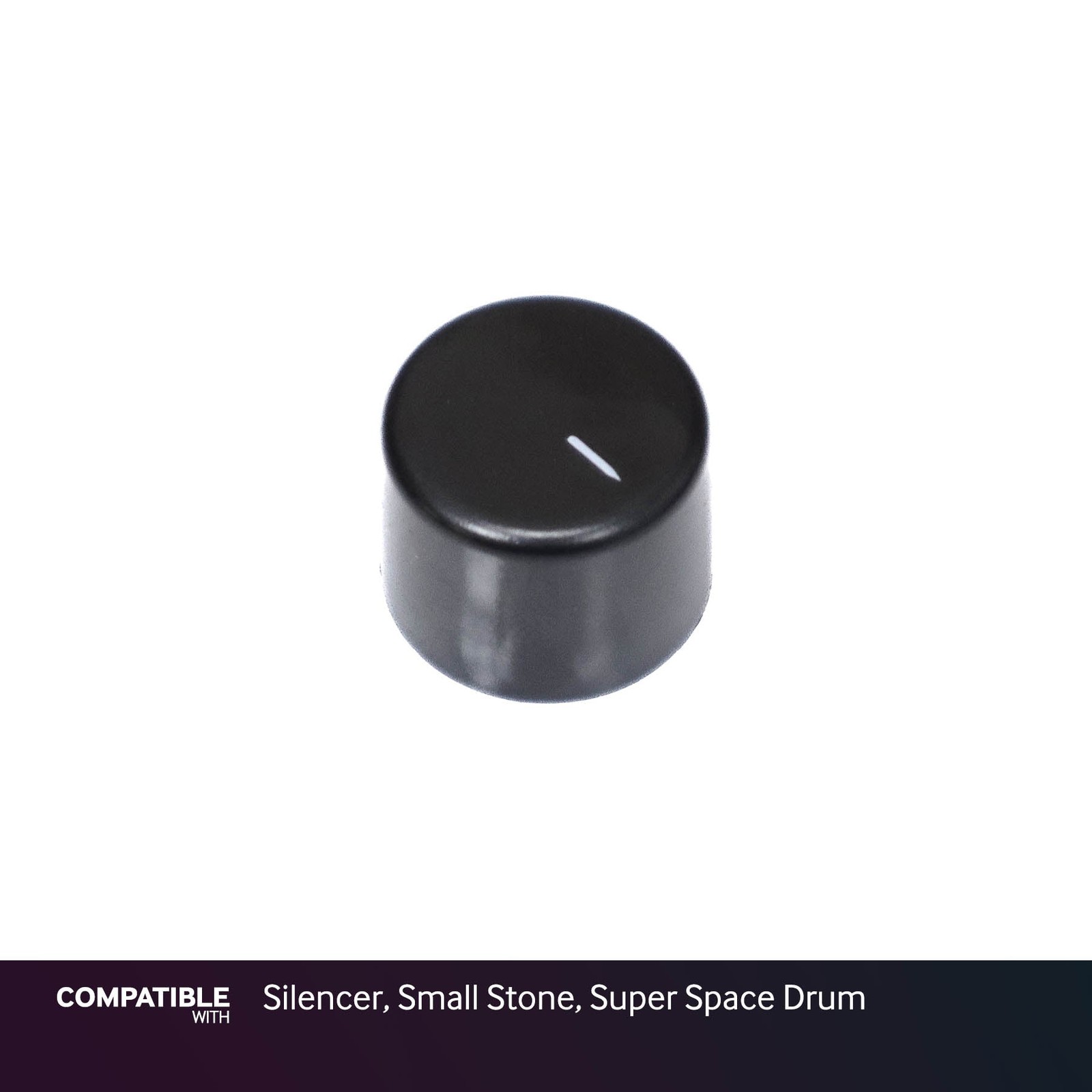 Electro-Harmonix Black Knob for Silencer, Small Stone, Super Space Drum