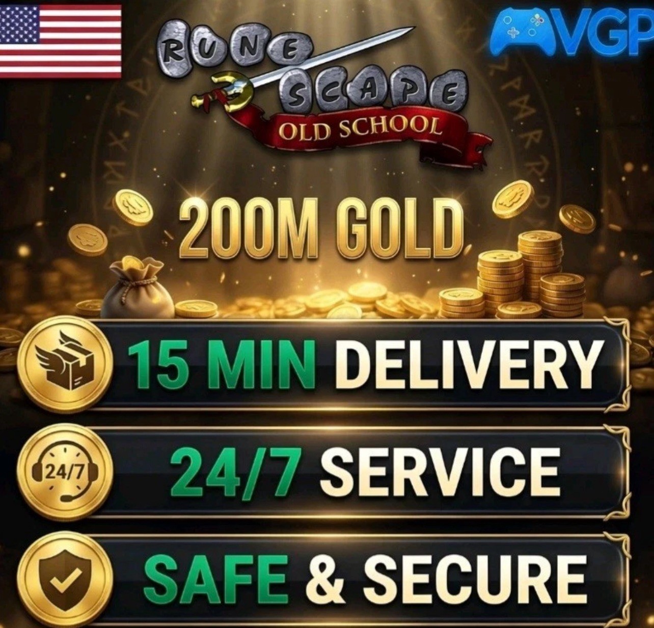 100m+ Osrs GP Delivery ASAP
