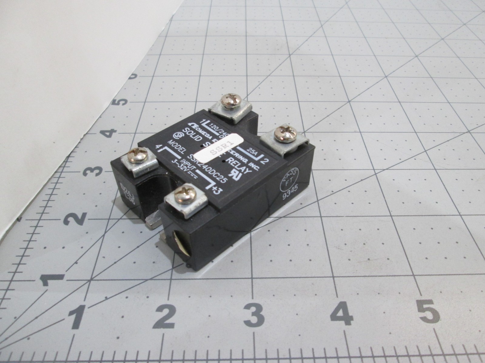 Omega, Model SSR240DC25, Solid State Relay, Used