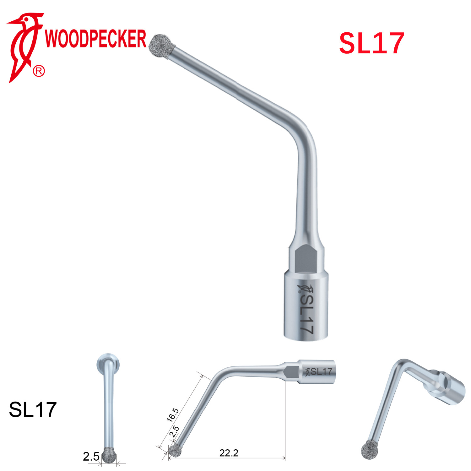 Woodpecker Piezo Sinus Lifting Tips SL17 for Surgic Smart & AI Surgery