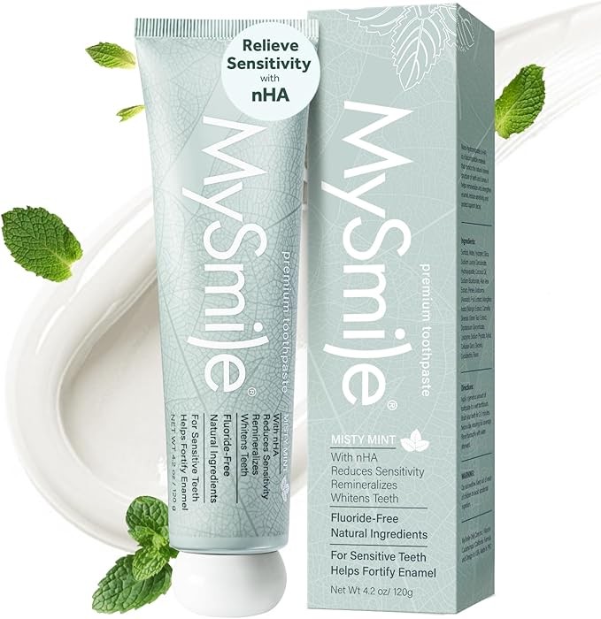 MySmile 10% Nano Hydroxyapatite Toothpaste Relieve Sensitivity Mint 120g/Pack