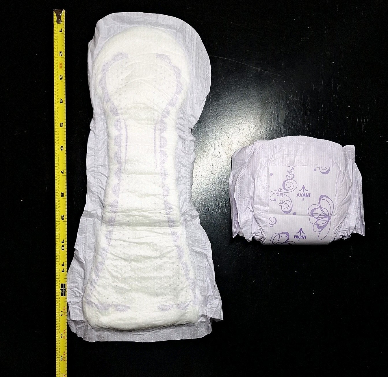 2 Amazon Basics Overnight Bladder Control Pads 14" long pad - discrete shipping