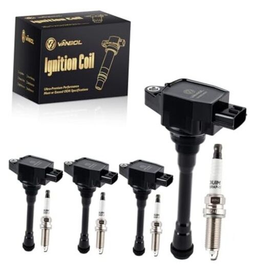 Set of 4 Ignition Coil UF549 & Spark Ignition Coil UF708 & Spark Plugs 91187