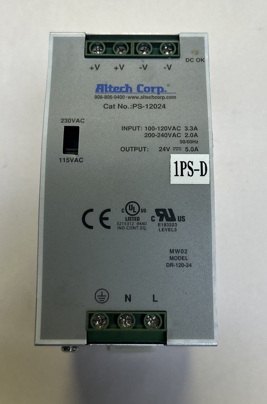 ALTECH CORP,PS-12024,POWER SUPPLY