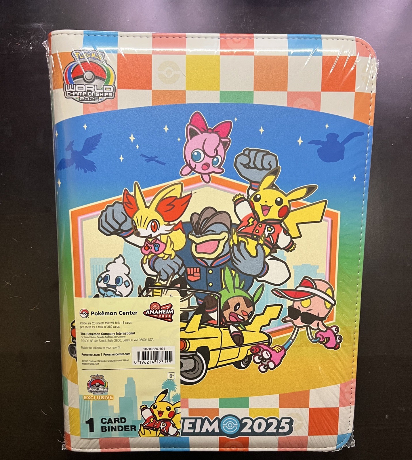 Pokemon World Championships 2025 Anaheim Pokemon Center Binder