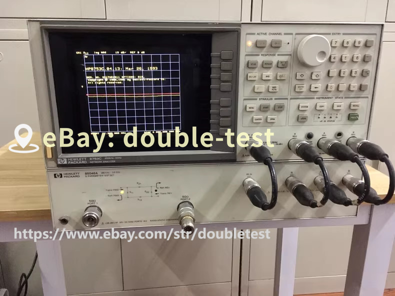 1 pcs used tested HP 8753C Network Analyzer 3GHz #dou