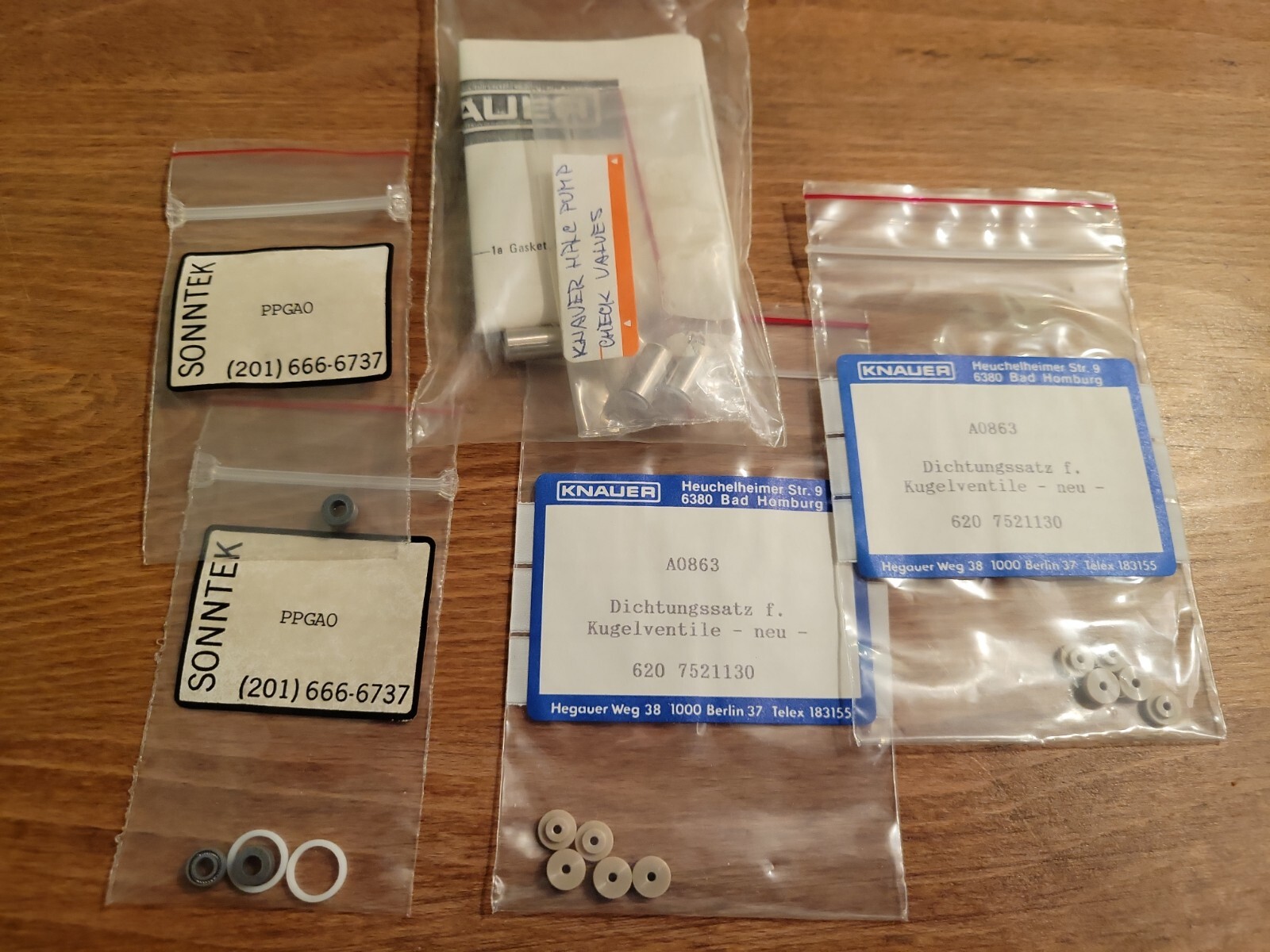 Lot of KNAUER CHECK VALVES, 10 Ao863,