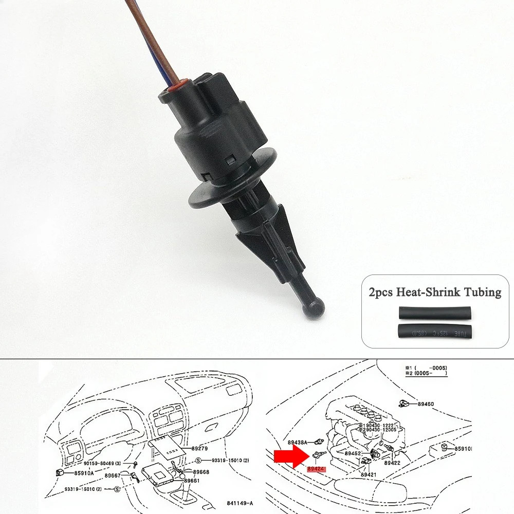 Intake Air Temperature Sensor With Plug For Toyota Camry RAV4 4Runner Corolla