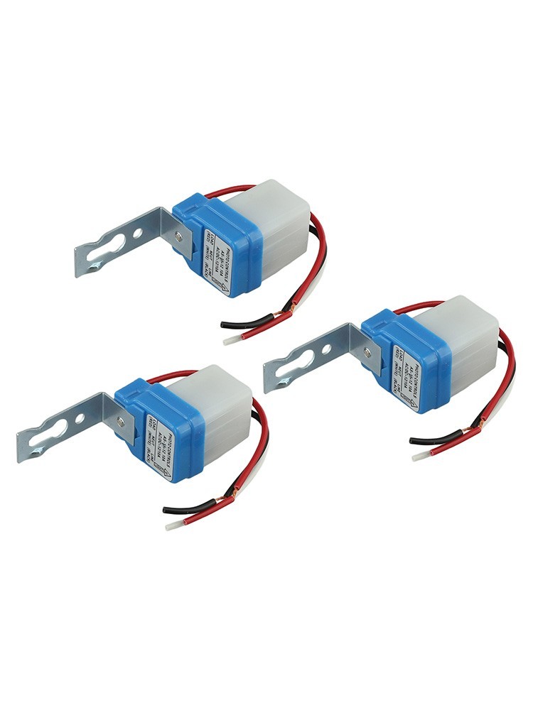 AC DC Photo Sensor Switches Three Pack with Automatic Day/Night Functionality