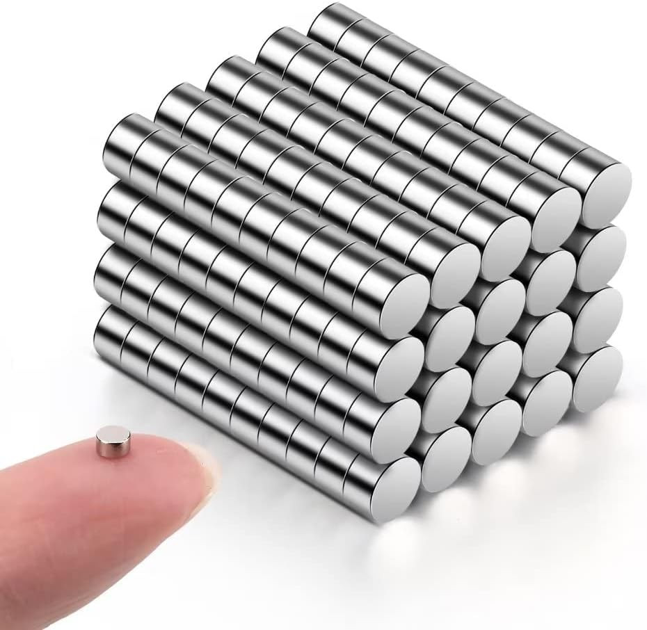 200Pcs Small Magnets, 3X2 Mm Mini Tiny round Magnet, Micro Neodymium Magnets ...