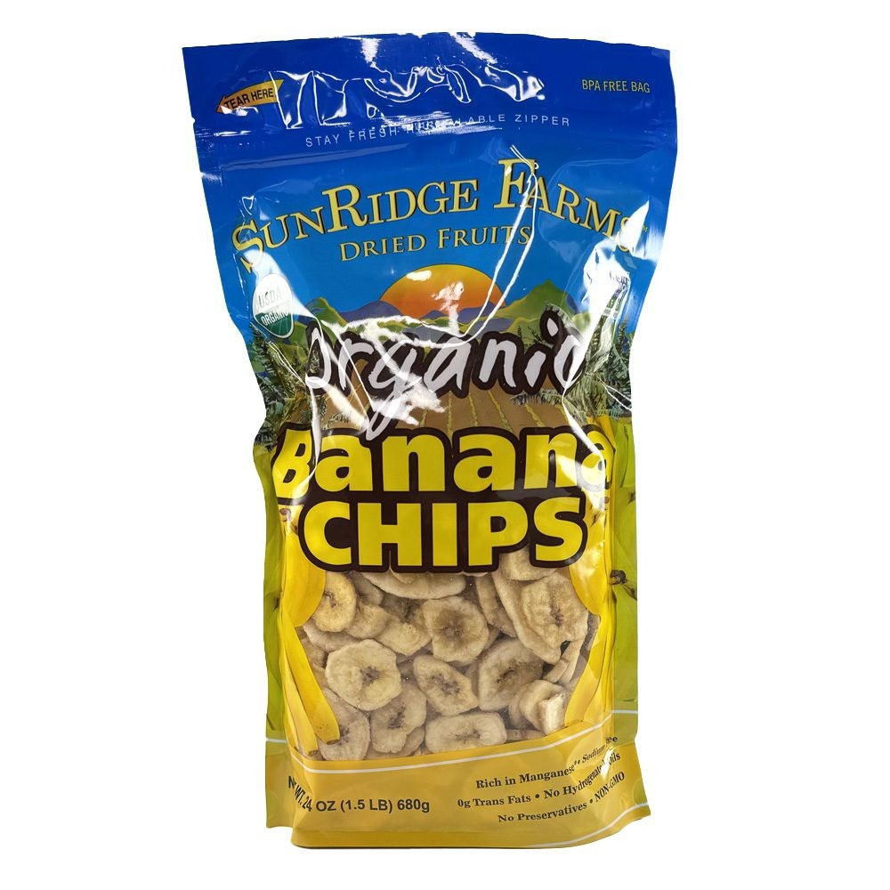 Sunridge Farms Energy Go Banana Chips - Natural, Gluten-Free, Vegan Snack