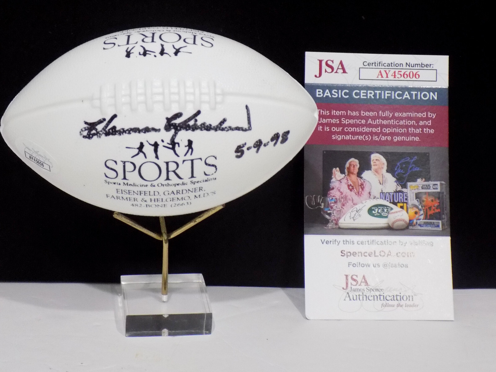 HARMON KILLEBREW HOF Signed "5-9-98" Autograph SPORTS Mini Football JSA 💎 COA