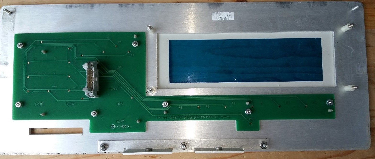 7215Xi-200 Rev A Front Panel for Ruska 7215 XI Digital Pressure Controller